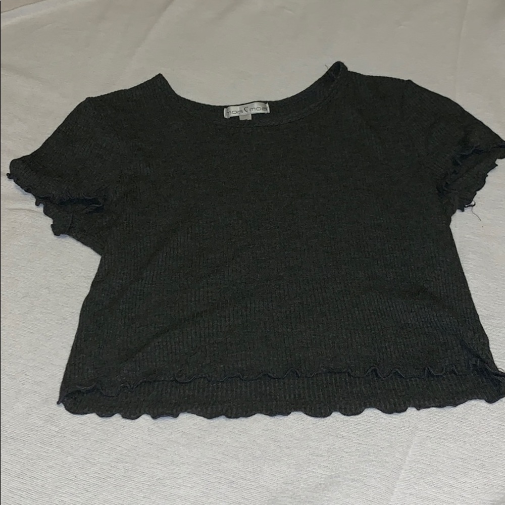 Dark grey crop top